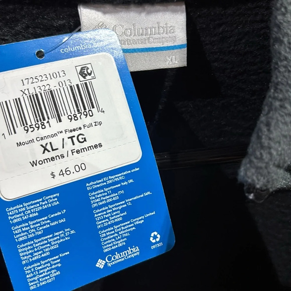 Columbia Mount Cannon Fleece,full zip,high neck,hip pockets,regular fit jacket - Picture 11 of 14